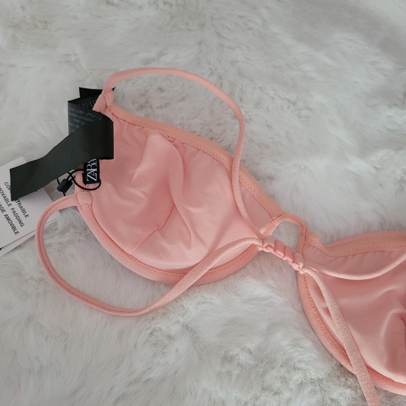 🪸ZARA BRAND NEW BANDEAU BIKINI TOP SIZE XL - Picture 7 of 8